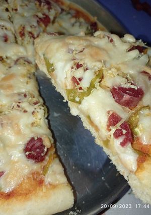 صورة لوصفة بيتزا 🍕