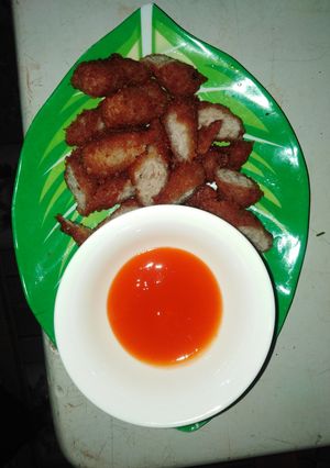 Hình của món Nem chua rán.
