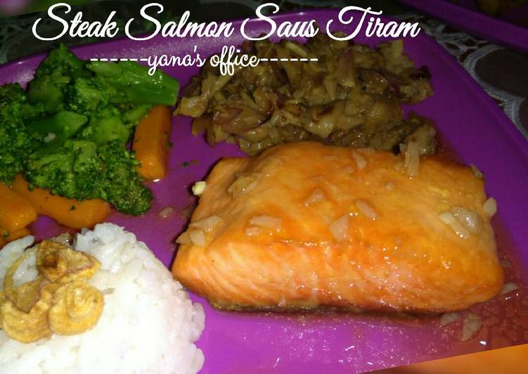 Resep Steak Salmon Saus Tiram Yana Yang Nikmat