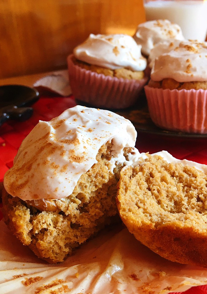 Una foto de Cupcakes de boniato y canela