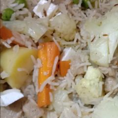 A picture of Vegetable pulao.