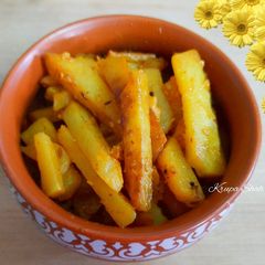 A picture of Potato chips ki sabji.