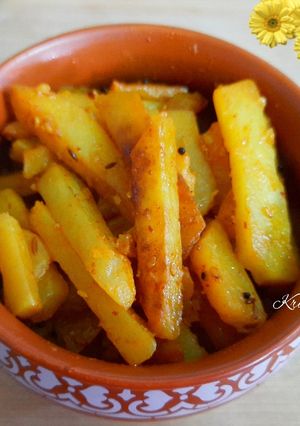 A picture of Potato chips ki sabji.