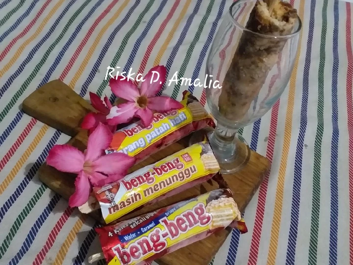 Cara Mudah Menyiapkan Resep Es tusuk beng beng #esviral yang Menggugah Selera Anti Ribet, Sempurna