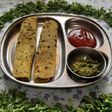 Fresh methi leaves paratha