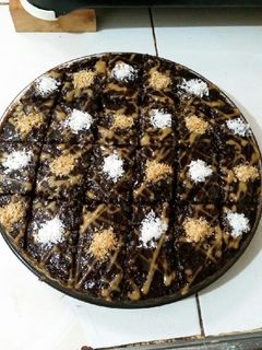 صورة لوصفة بسبوسة بصوص شوكولاتة