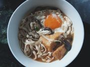 A picture of shiitake mushroom soup