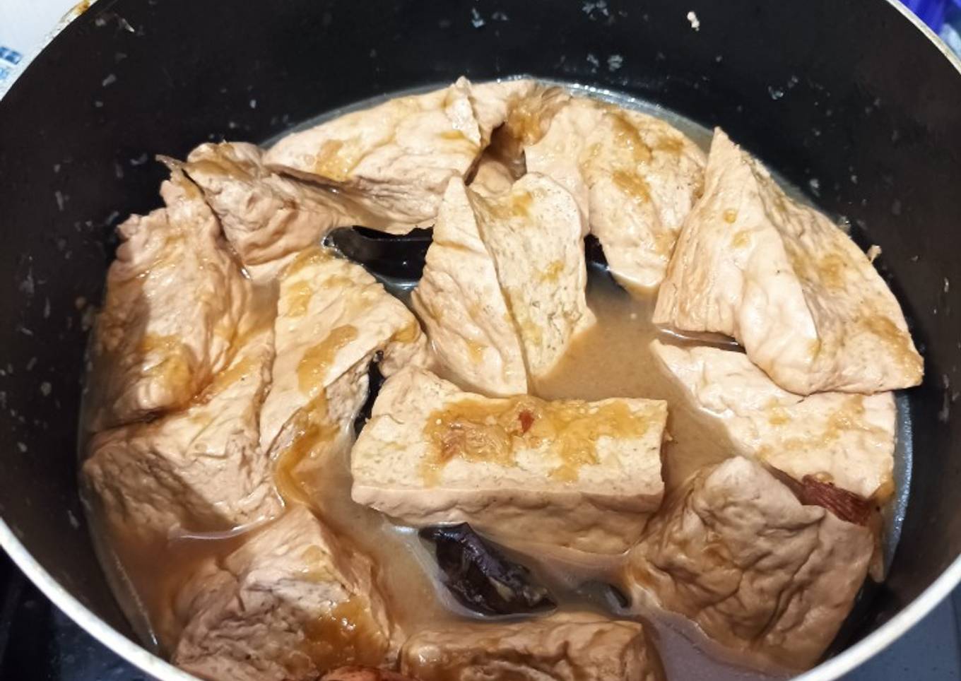 Tahu Putih masak Bacem
