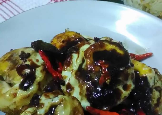 Telur petis pedas