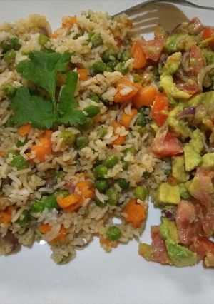 A picture of Vegetable rice.