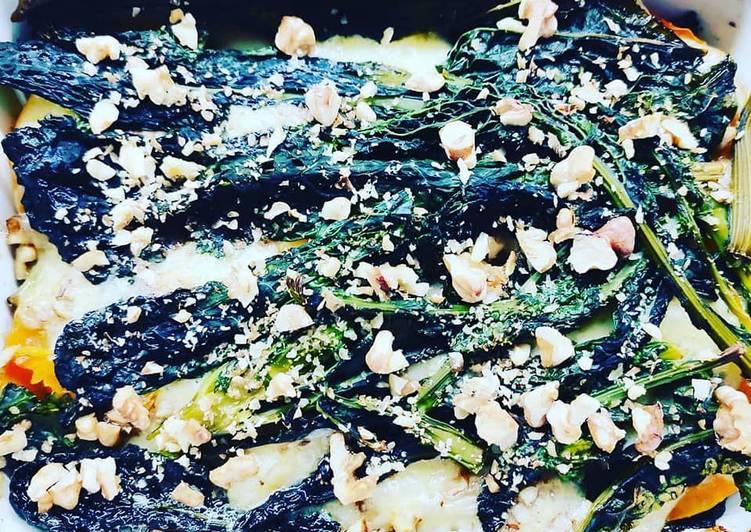 Lasagnette di zucca e cavolo nero