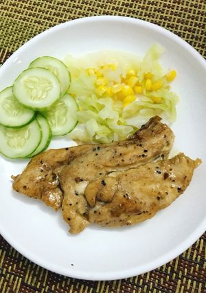 Hình của món Ức gà rán eat clean.