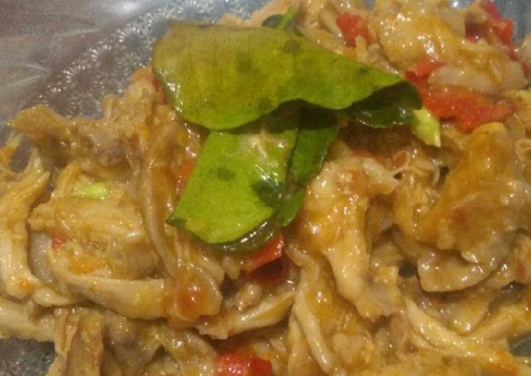 Resep @MANTAP Ayam suwir pedas manis masakan rumahan simple