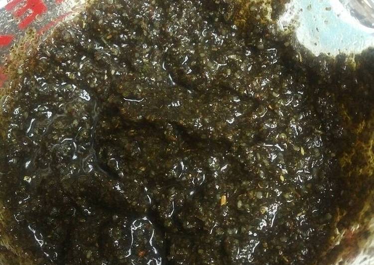 Recipe of Homemade Dried Basil Pesto