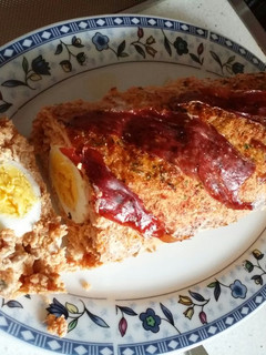 Una foto de Pastel de carne con huevo