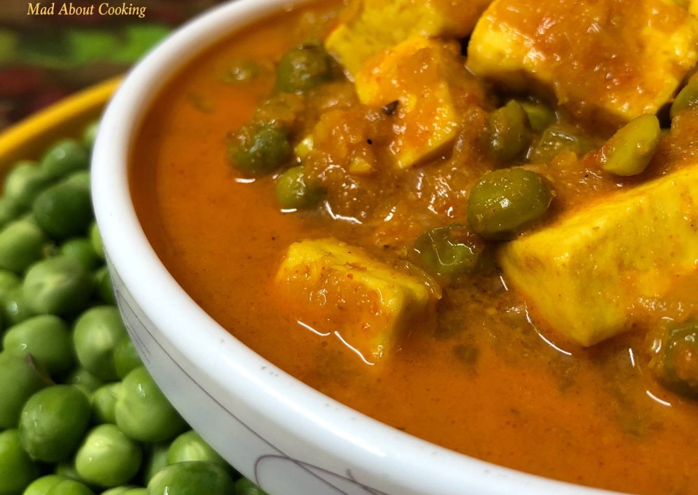 Matar Paneer Gravy (Cottage Cheese Peas Gravy) – Lunch/Dinner Recipe