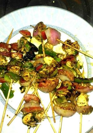 A picture of Mushroom Shaslik.
