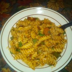 A picture of Fusilli pasta.