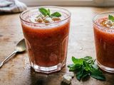 Gazpacho de Sandía con queso feta