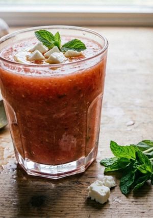Foto principal de Gazpacho de Sandía con queso feta