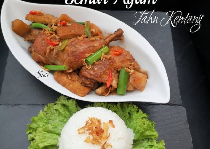 Semur Ayam Tahu Kentang (metode slow cooked)