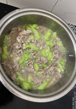 Hình của món Mướp Hương Xào Thịt Bò.