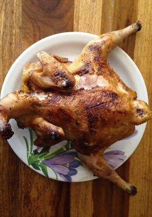 A picture of Smoked chicken.