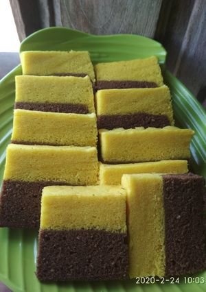 Foto resep Brownies 2 rasa