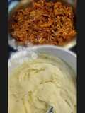 Loaded mash bowl: κοκκινιστό ξεψαχνισμένο κοτόπουλο (shredded) με μπέικον, barbeque sauce & πουρέ ✨