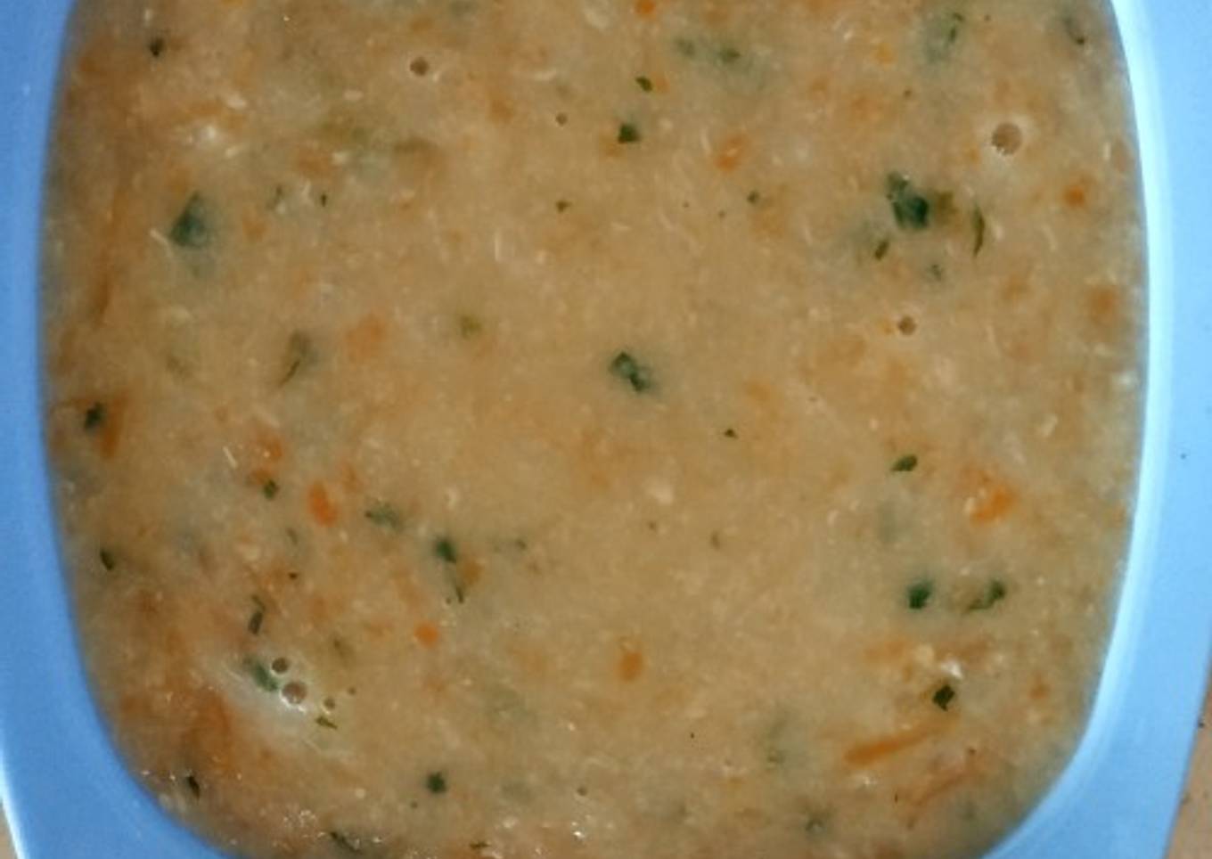 Cara Gampang Membuat MPASI 8bulan tanpa disaring Nasi Tim,
wortel,tempe,ayam yang Sempurna