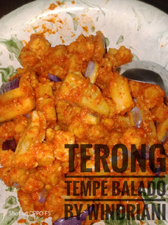 Foto resep Terong tempe balado