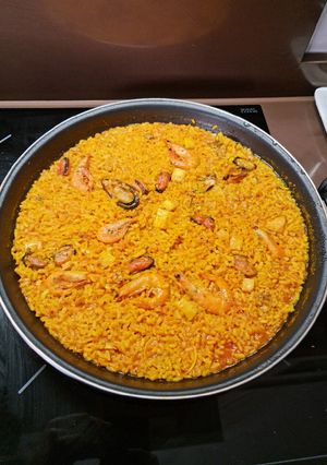 Una foto de Paella Marisco