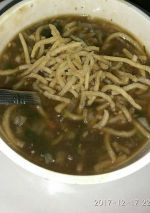A picture of Manchow soup.
