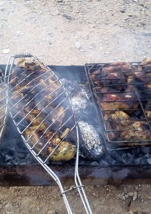 صورة لوصفة دجاج مشوي على الفحم