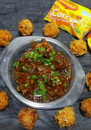 A picture of Maggi Manchurian.