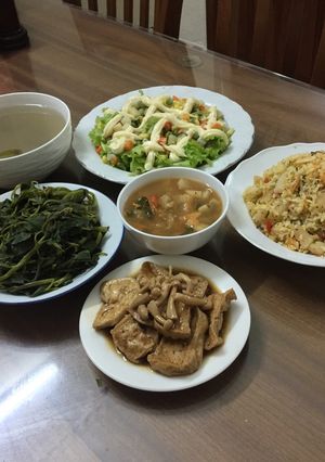 Hình của món Đậu kho nấm - Cơm chay.