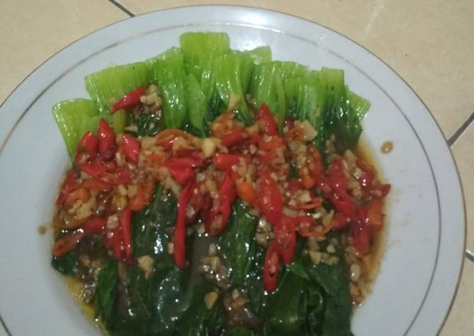 Resep Tumis Pokcoy Bawang Putih Pedas Oleh Venna Ukhtina S Cookpad