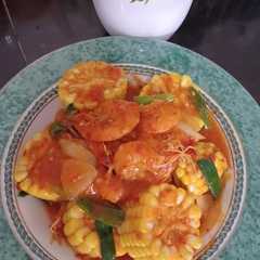 A picture of Udang Saos Padang.