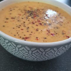A picture of Spicy Butternut Squash Soup.