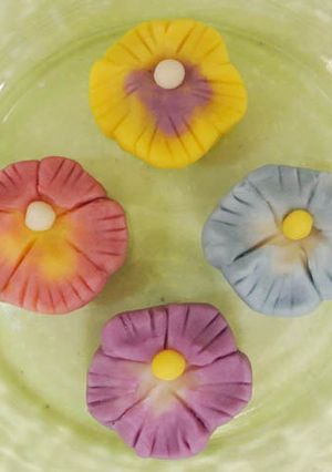 A picture of Small Nerikiri Wagashi: "Pansy".