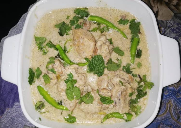 Steps to Make Any-night-of-the-week Chicken white karahi ????????