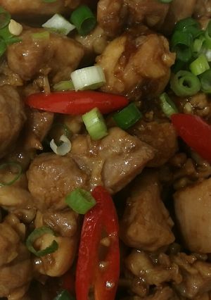 Foto resep Tumis ayam jahe dan bawang putih