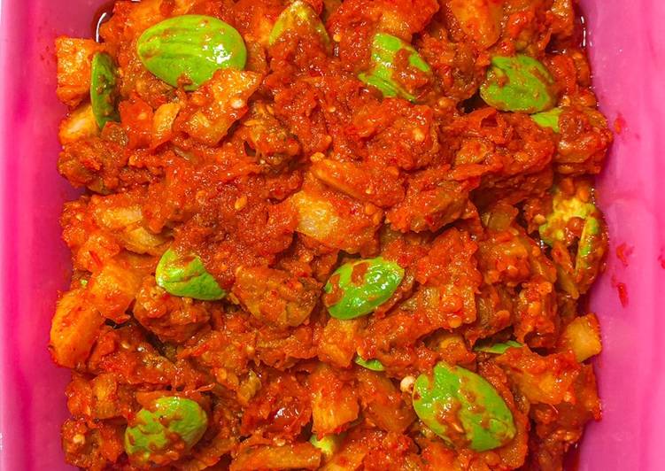 Sambel Goreng Kentang Tempe Petai