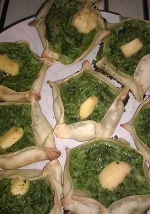 Una foto de Canastitas de espinaca