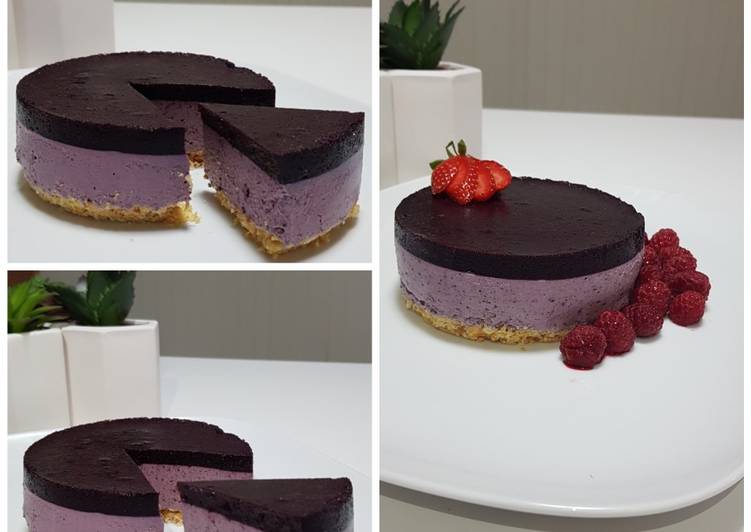 Step-by-Step Guide to Make Delicious Blueberry Cheese Cake (No Bake Dessert)