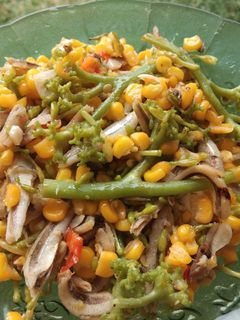 Foto resep Tumis bunga pepaya (agar tidak terasa pahit)