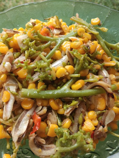 Foto resep Tumis bunga pepaya (agar tidak terasa pahit)