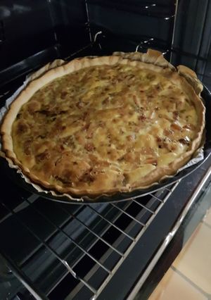 Une photo de Tarte de poireaux au saumon