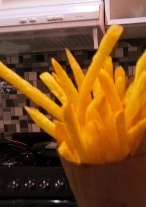 Una foto de Papas fritas con el secreto de ¨¡Mc Donalds! Mejorado. Sin todos los químicos. E iguales de sabrosas"