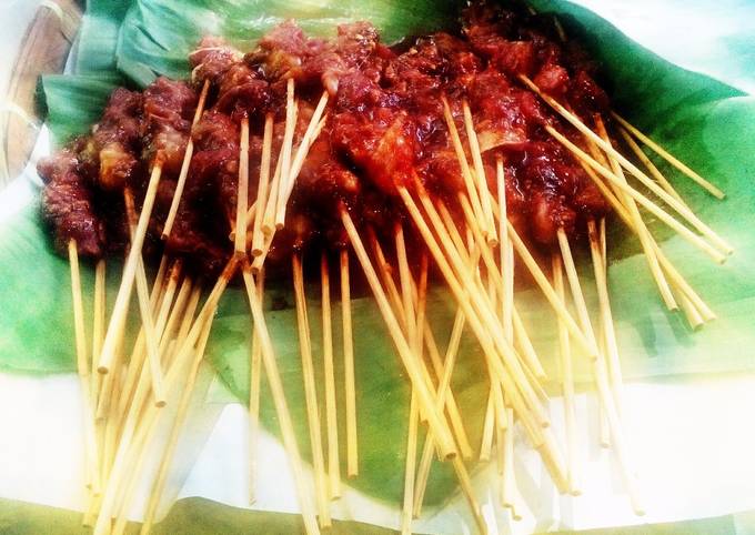 Yuk intip, Cara gampang membuat Sate Sapi Manis Gurih  sedap